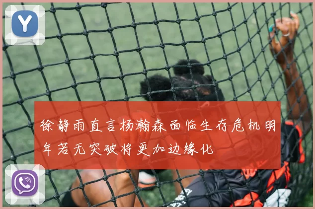 徐静雨直言杨瀚森面临生存危机明年若无突破将更加边缘化